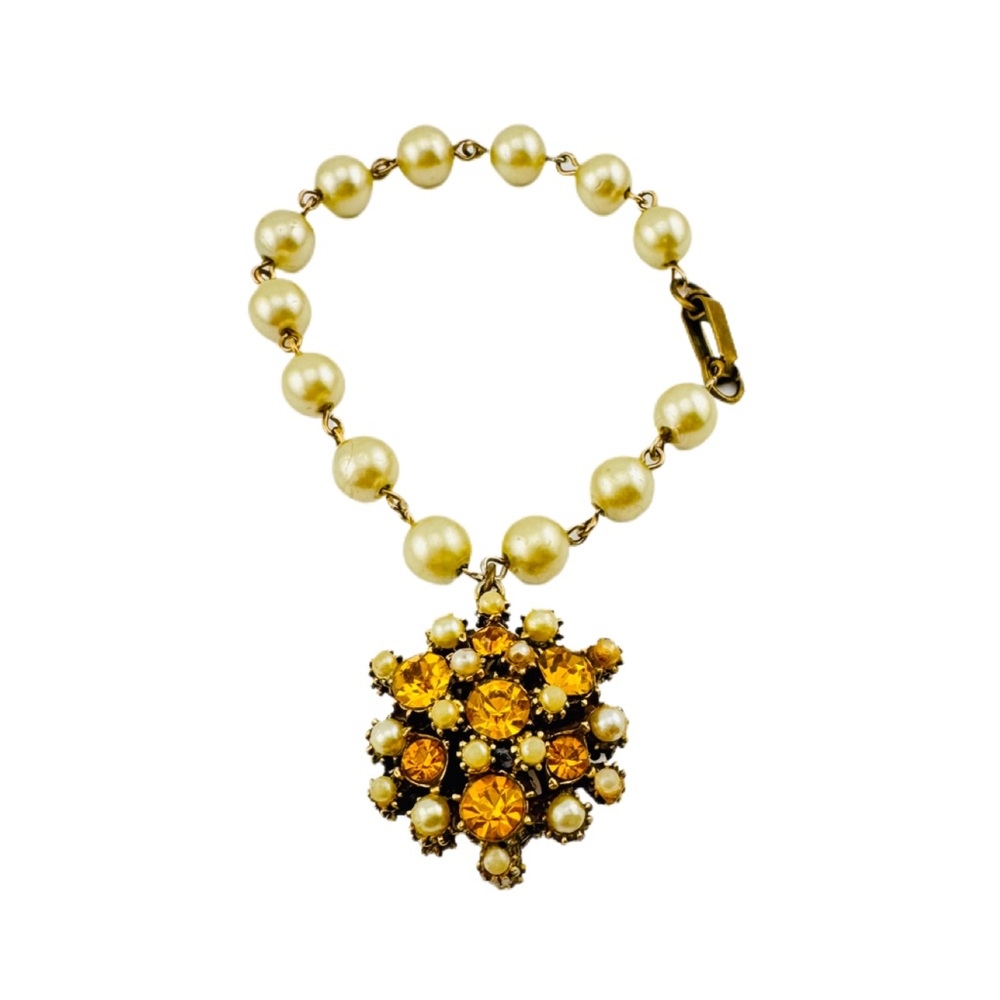 Coro Topaz Rhinestone Bracelet - Picture 8 of 8